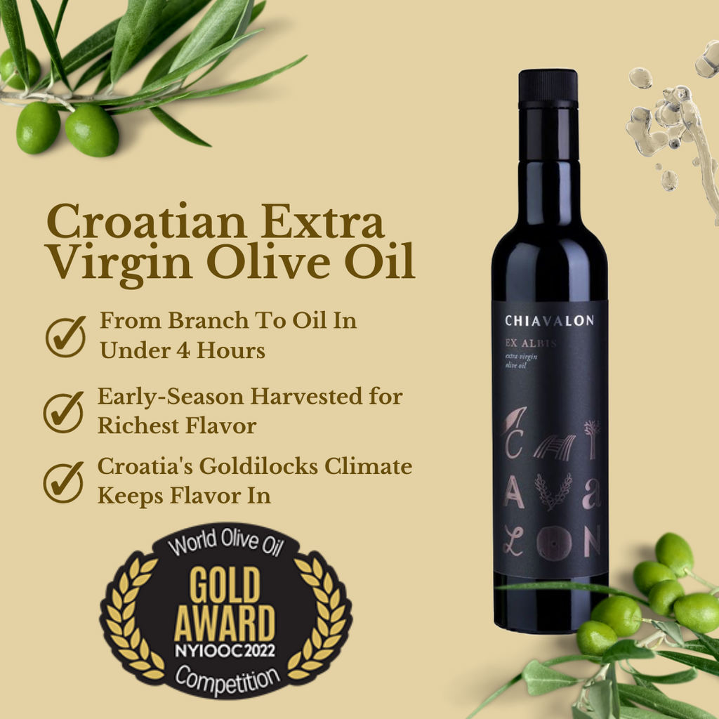 Croatian Extra Virgin Olive Oil | Chiavalon Ex Albis | High Polyphenol ...