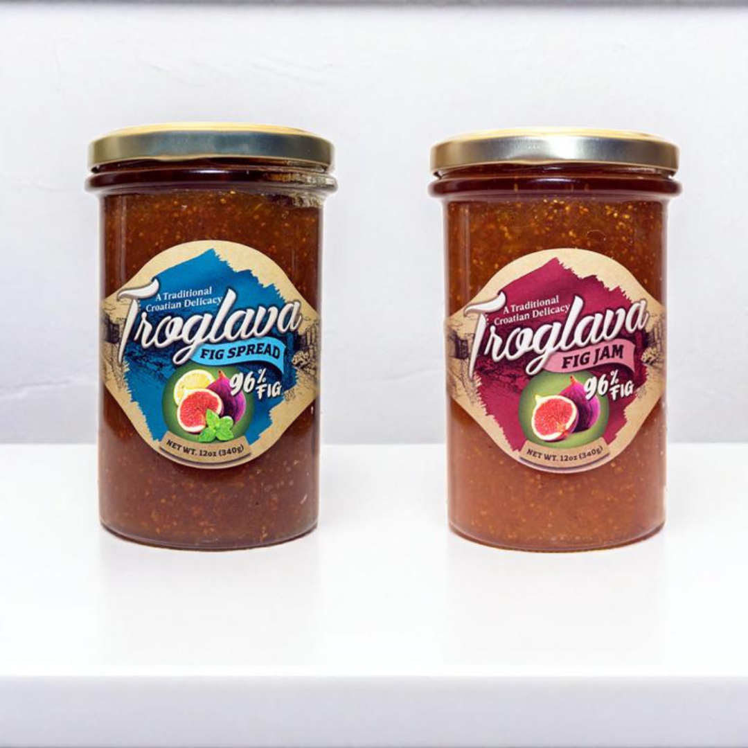 Croatian Fig Jam/Spread Combo | 96% Fig | Troglava | Pack of 2